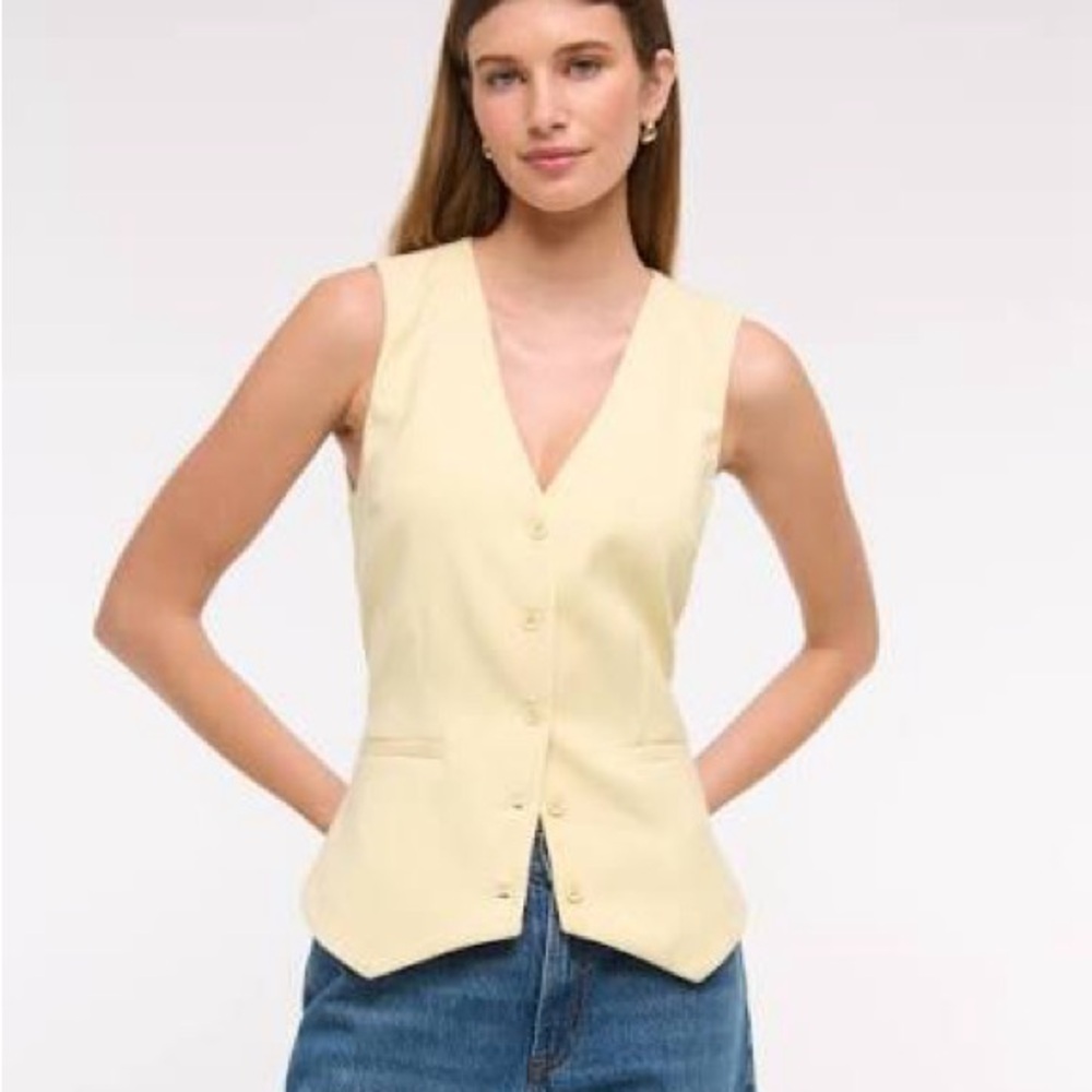 Abercrombie & Fitch Yellow Vest